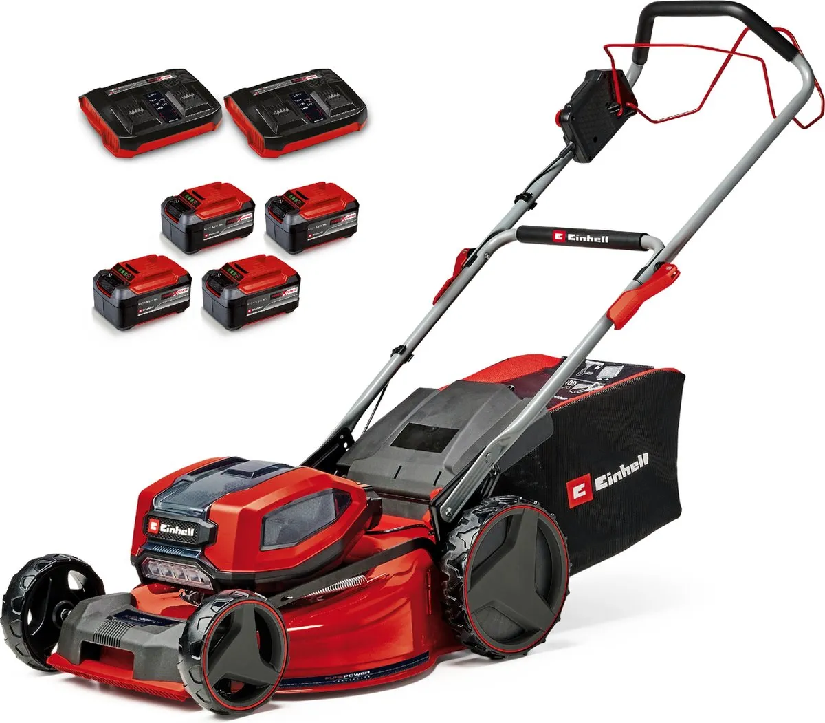Einhell Professional GP-CM 36/52 S BL Li Grasmaaier - 52cm - 4x Accu 5.2Ah - 65L