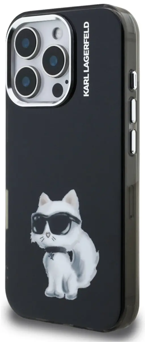 Karl Lagerfeld KLHCP16PROIML Hoesje iPhone 16 Pro - Zwart