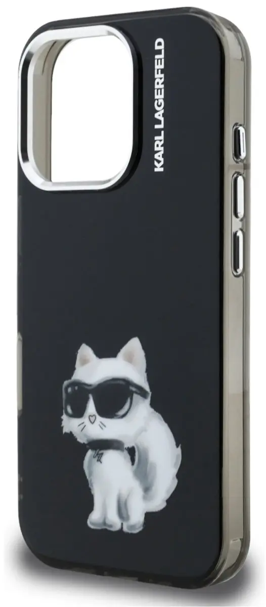 Karl Lagerfeld KLHCP16PROIML Hoesje iPhone 16 Pro - Zwart