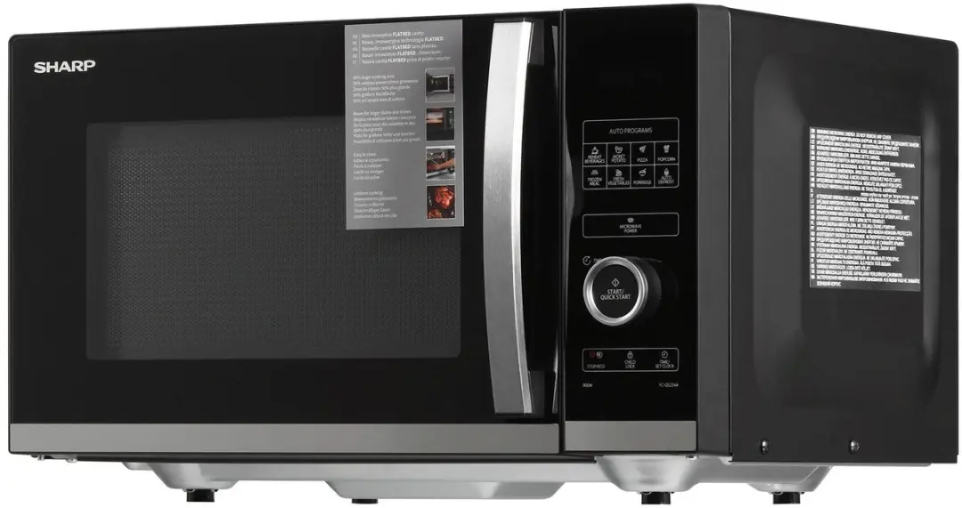 Sharp YC-QS254AE-B Magnetron 25L 900W - Zwart/Roestvrijstaal