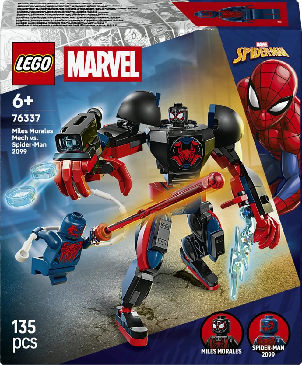 LEGO Marvel Miles Morales Mecha vs. Spider-Man 2099 76337 - Bouwpakket - 135 Stukken