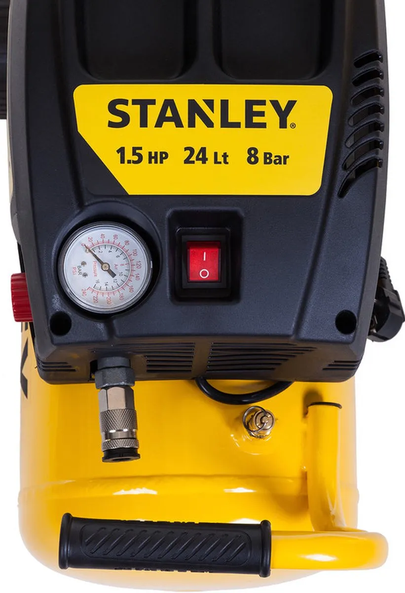 Stanley Compressor D200/8/24 24L - 8 Bar - Geel