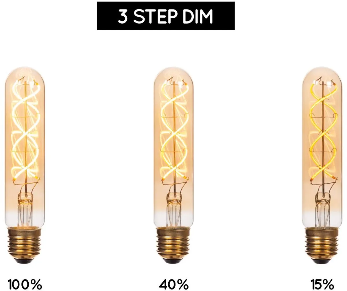 Lucide T32 LED Filamentlamp E27 4,9W 2200K - Amber
