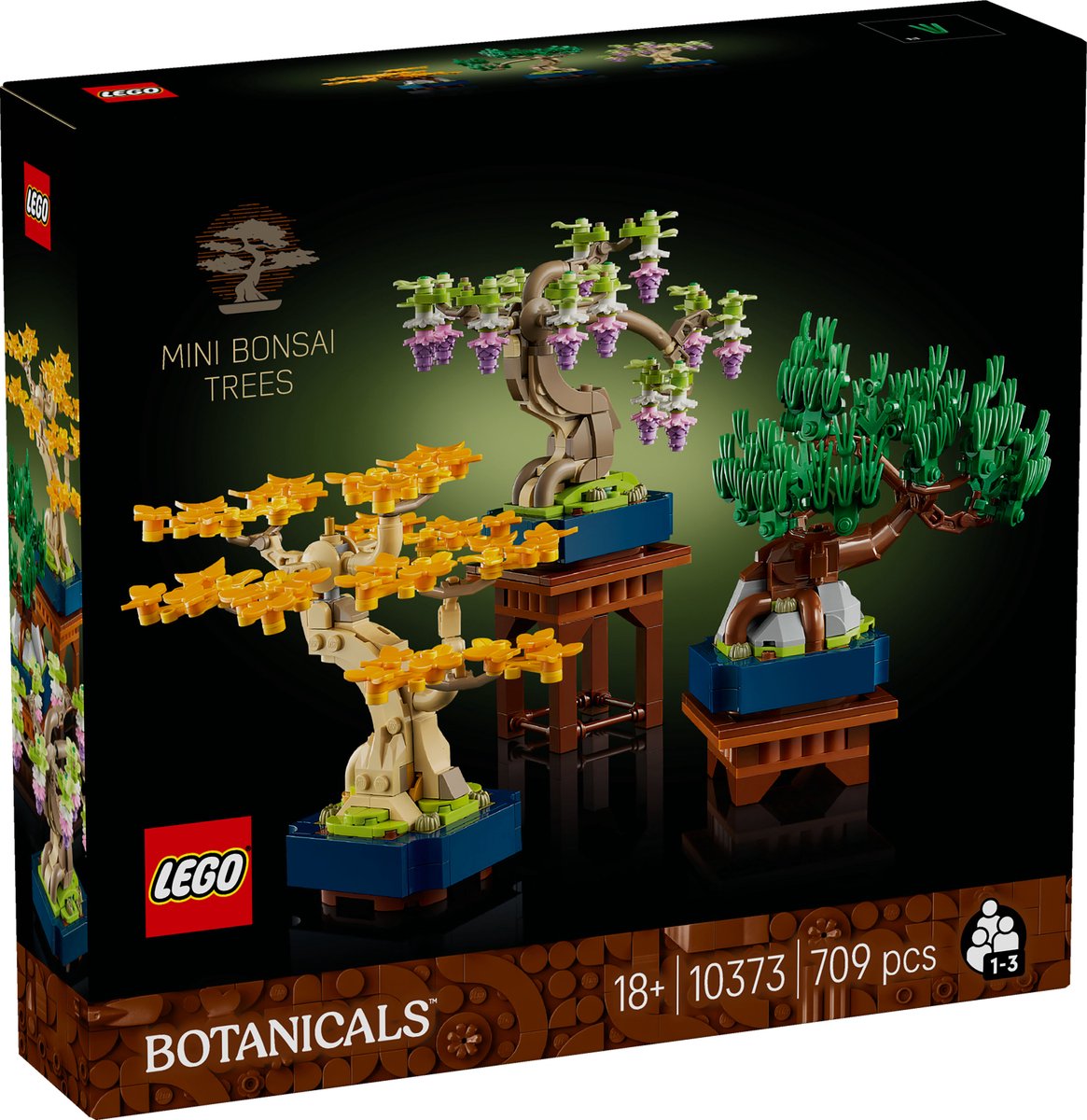 LEGO® Botanicals Mini Bonsaiboompjes Plantendecoratie Bouwset voor Volwassenen - 10373