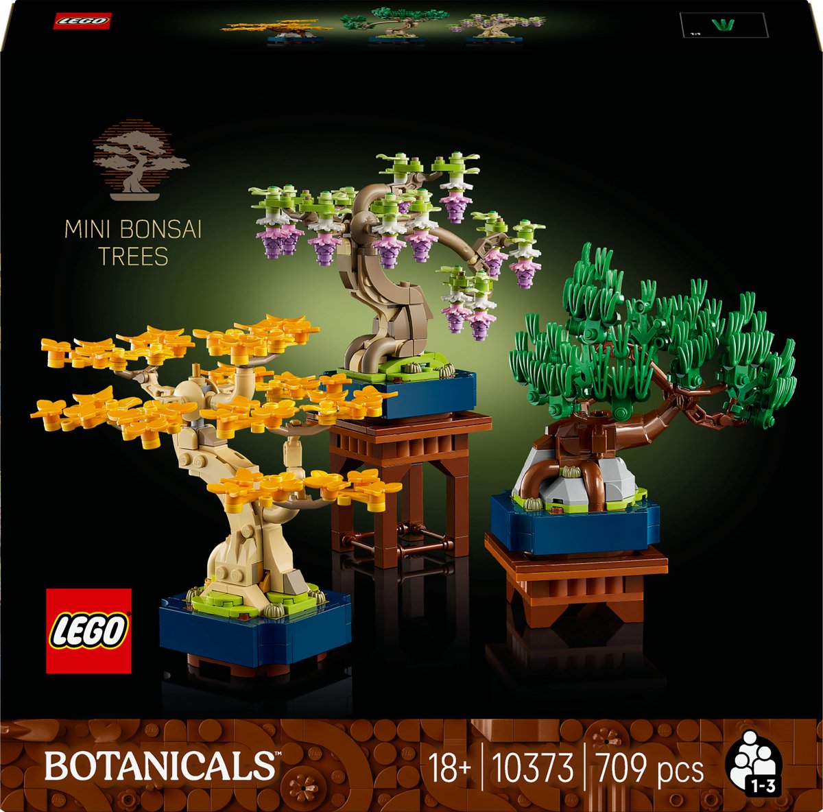 LEGO® Botanicals Mini Bonsaiboompjes Plantendecoratie Bouwset voor Volwassenen - 10373