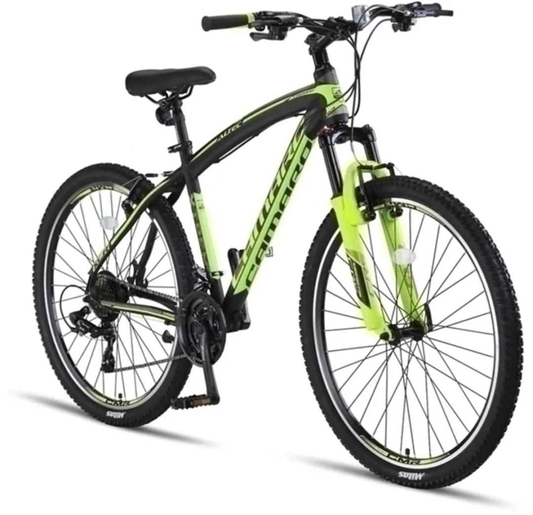 Altec Camaro Hardtail MTB 27.5" 21V - 45cm - Zwart/Lime