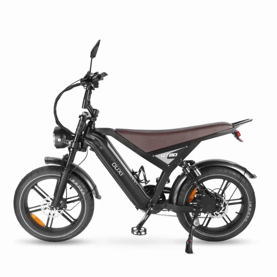 OUXI GT20 Elektrische Fatbike 20" - 250W - 720Wh - 7 Versnellingen - Zwart