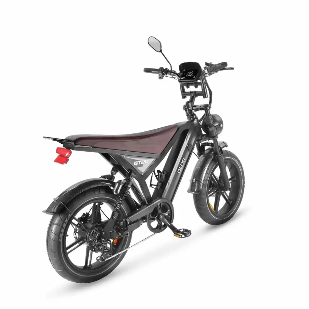 OUXI GT20 Elektrische Fatbike 20" - 250W - 720Wh - 7 Versnellingen - Zwart