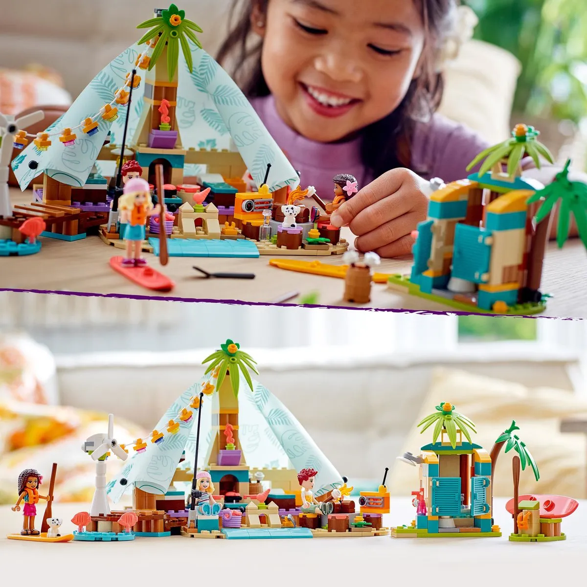 LEGO Friends Strand Glamping 41700 - 380 Stukken