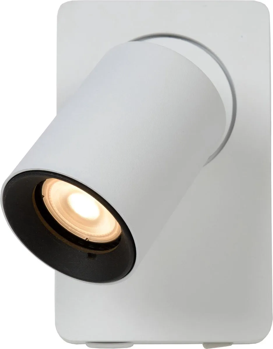 Lucide Nigel Bedlamp Wandlamp GU10 5W 2200K/3000K - Wit