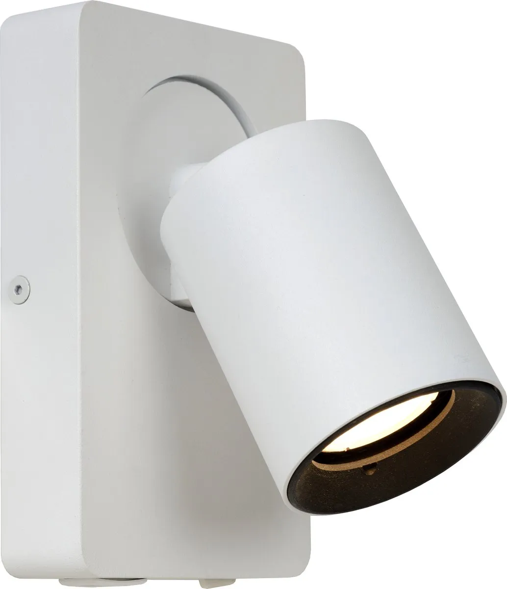 Lucide Nigel Bedlamp Wandlamp GU10 5W 2200K/3000K - Wit