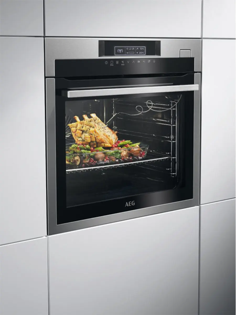 AEG BSE782220M Inbouwoven 70L - 3500W - Zwart/Roestvrijstaal