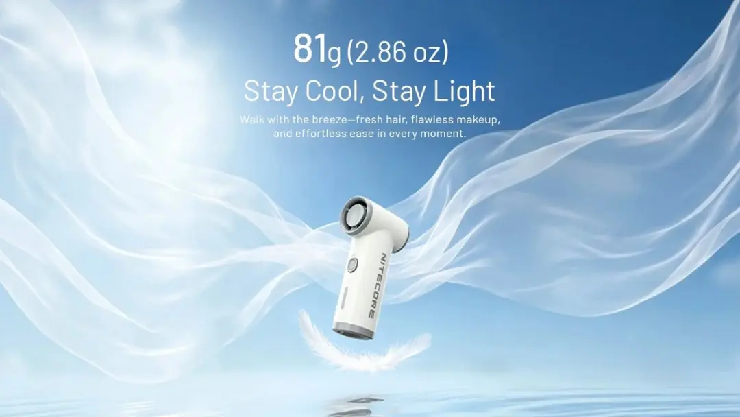 Nitecore NEF Nano Ventilator - Frost White