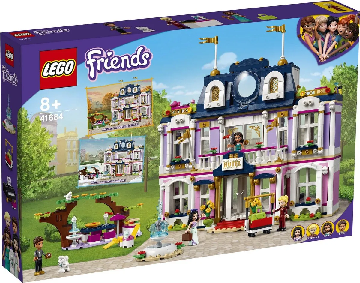 LEGO Friends Grand Hotel 41684 - 1308 Stukken - Multikleur