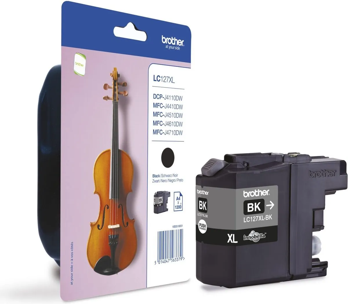 Brother LC-127XLBKBPDR Inktcartridge XL