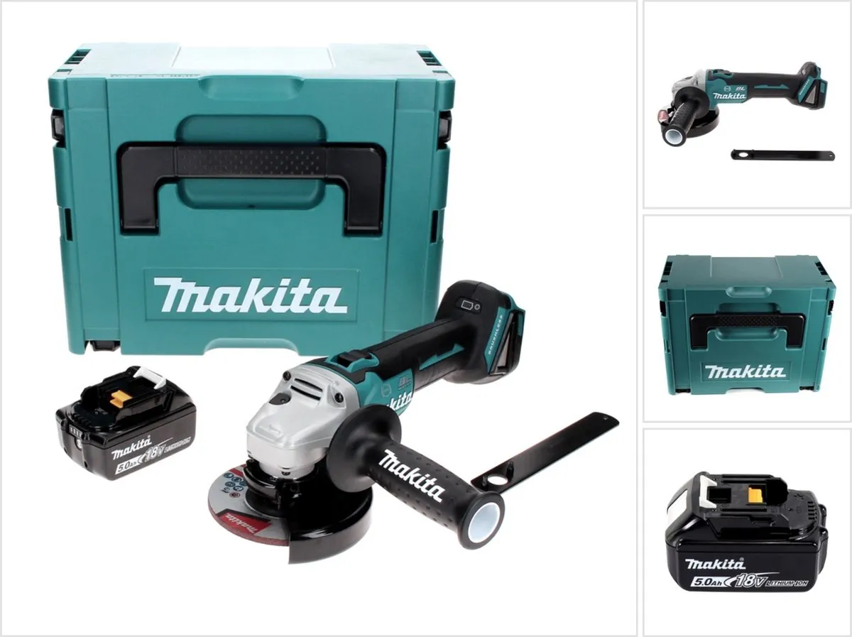 Makita DGA 506 T1J Haakse Slijper 18V 125mm