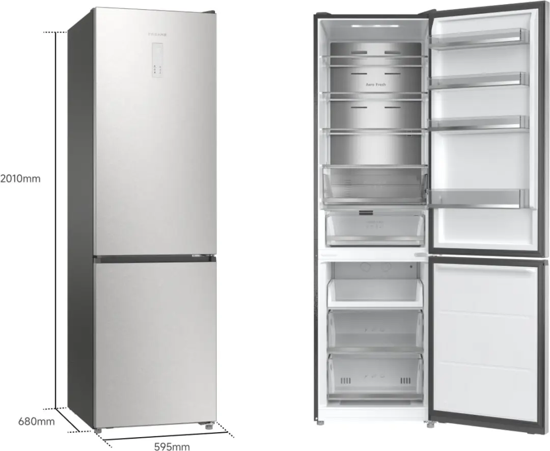 Dreame Mega Pro DRB450WMBCEU Koel-Vriescombinatie 456L - No Frost - Energieklasse C