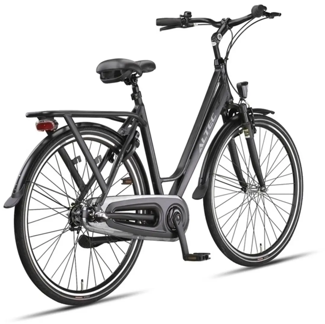 Altec Damesfiets Delta 28 Inch 56cm - 3 Versnellingen - Matzwart
