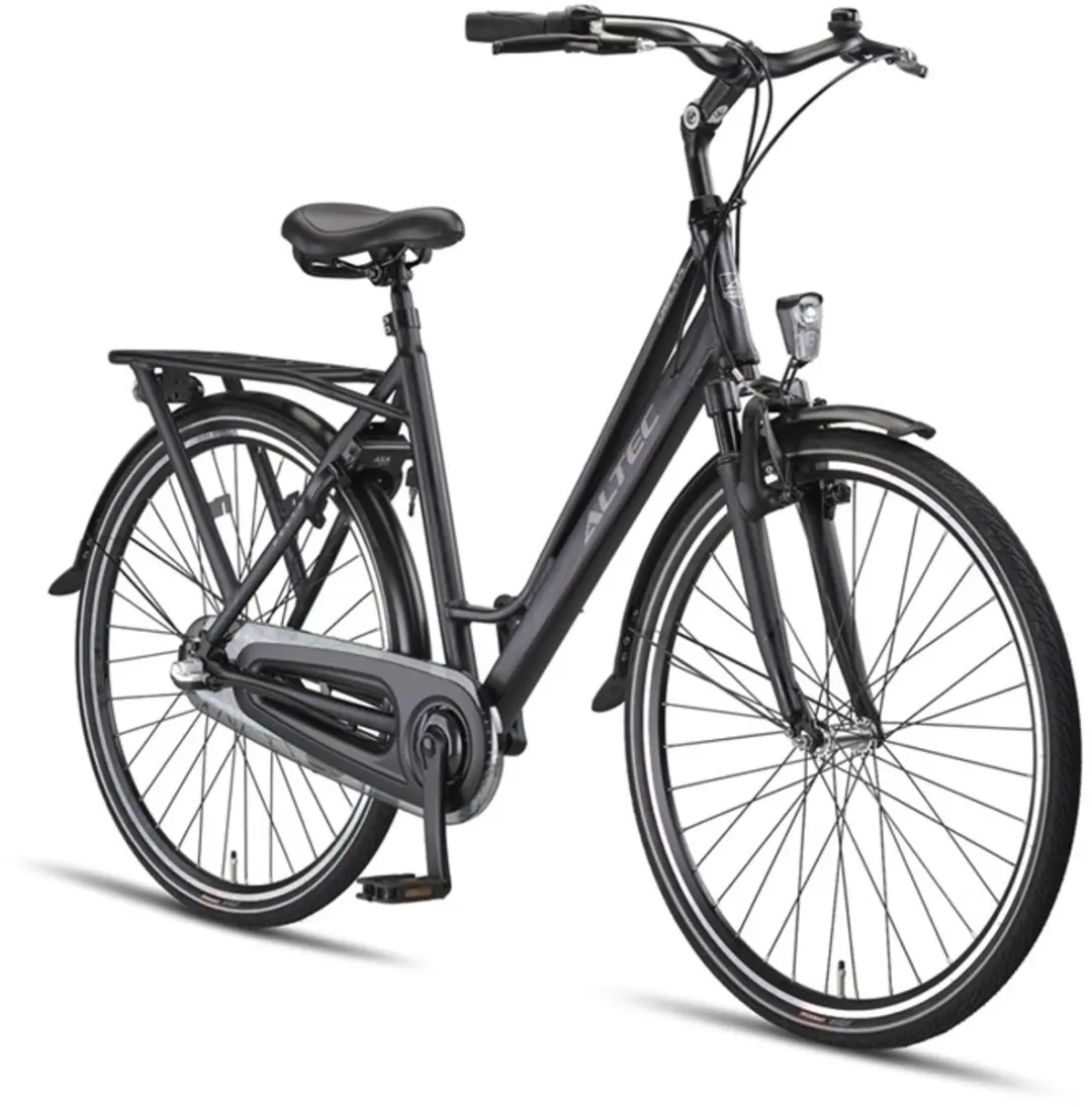 Altec Damesfiets Delta 28 Inch 56cm - 3 Versnellingen - Matzwart