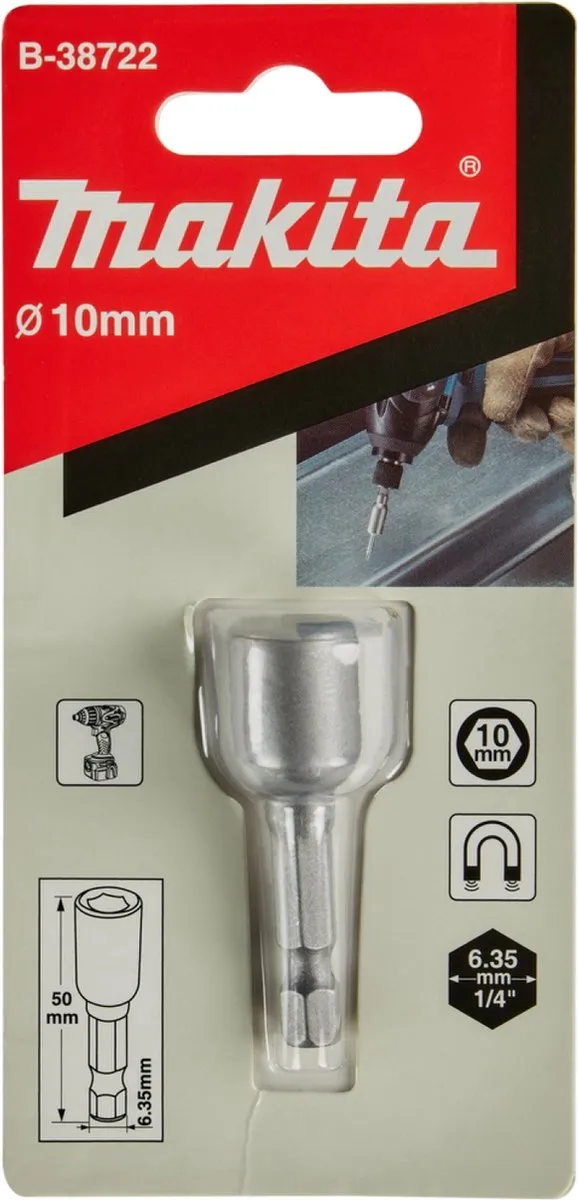 Makita Magnetische Dop 10x50mm