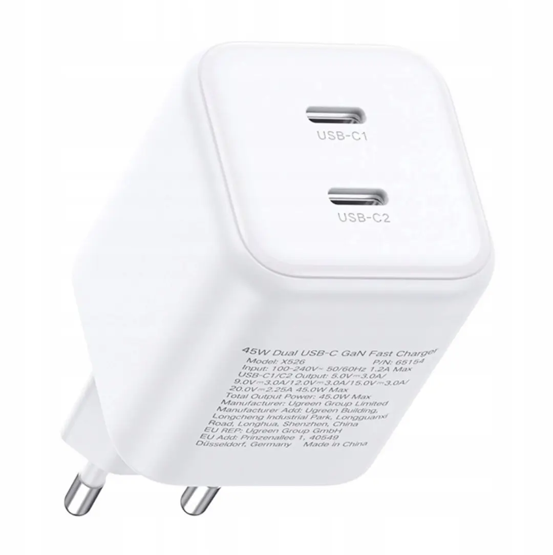 Ugreen 65154 USB-C GaN Oplader 45W