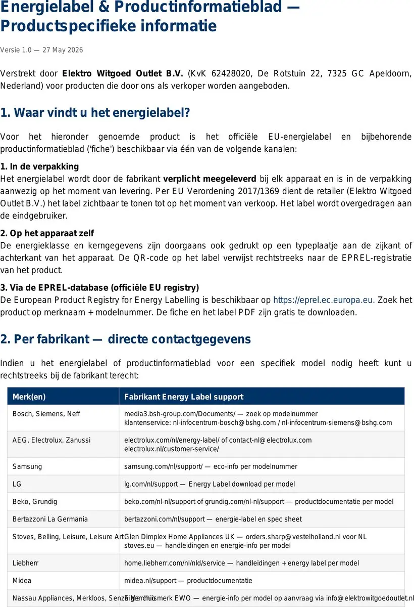 Beko GM15120DAPR Gemengd Fornuis 6 Kookzones - 3,7 kW