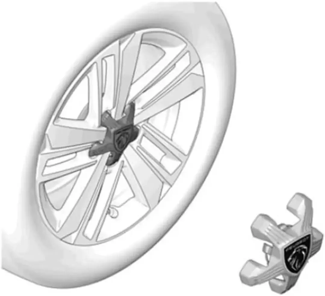 Peugeot Wieldop 308/408/508 - 15-16" - Zwart/Grijs