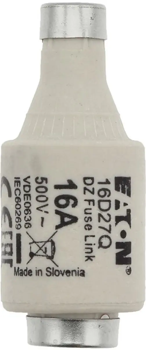 Eaton 16D27Q Zekeringinzet 16A AC500V D2 gR IEC