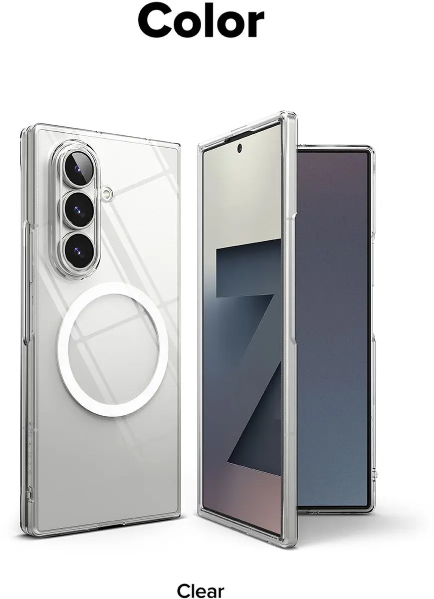Ringke Slim Magnetic Hoesje Samsung Galaxy Z Fold 7 - Transparant - afbeelding 6 van 6