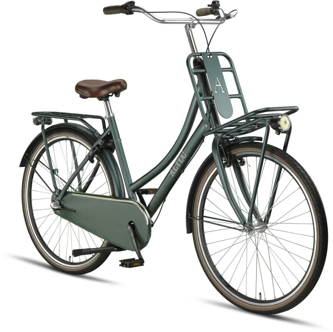 Altec Vintage Dames Transportfiets 28" - 3 Versnellingen - 53cm - Donkergroen