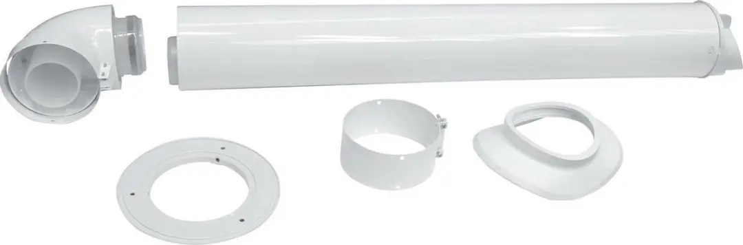 Vaillant Geveldoorvoerset 63589 - 80/125mm Wit