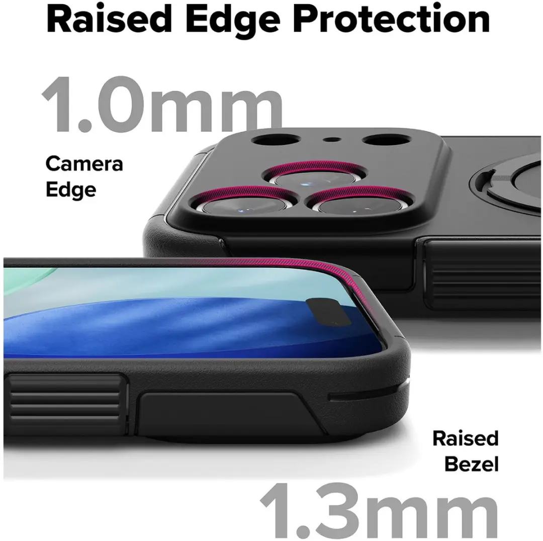 Ringke Hoesje iPhone 17 Pro MagSafe - Rugged Zwart