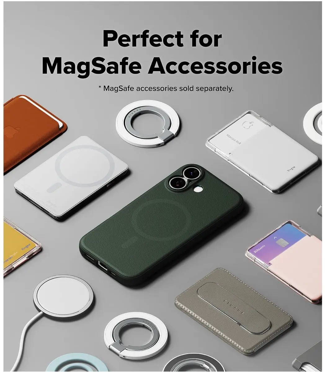 Ringke Onyx Magnetic Hoesje iPhone 17 - Groen