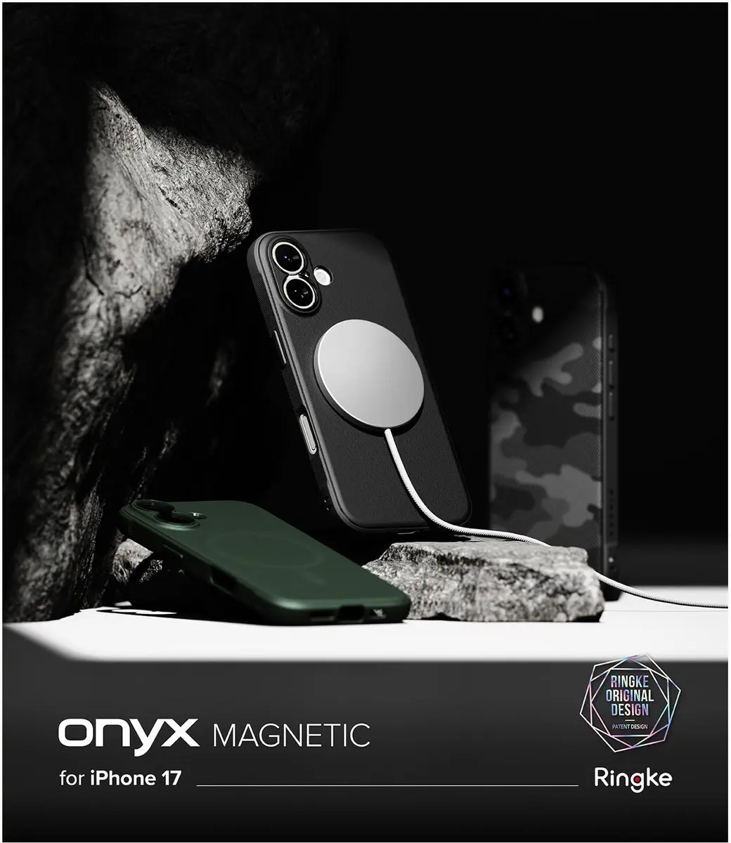 Ringke Onyx Magnetic Hoesje iPhone 17 - Groen