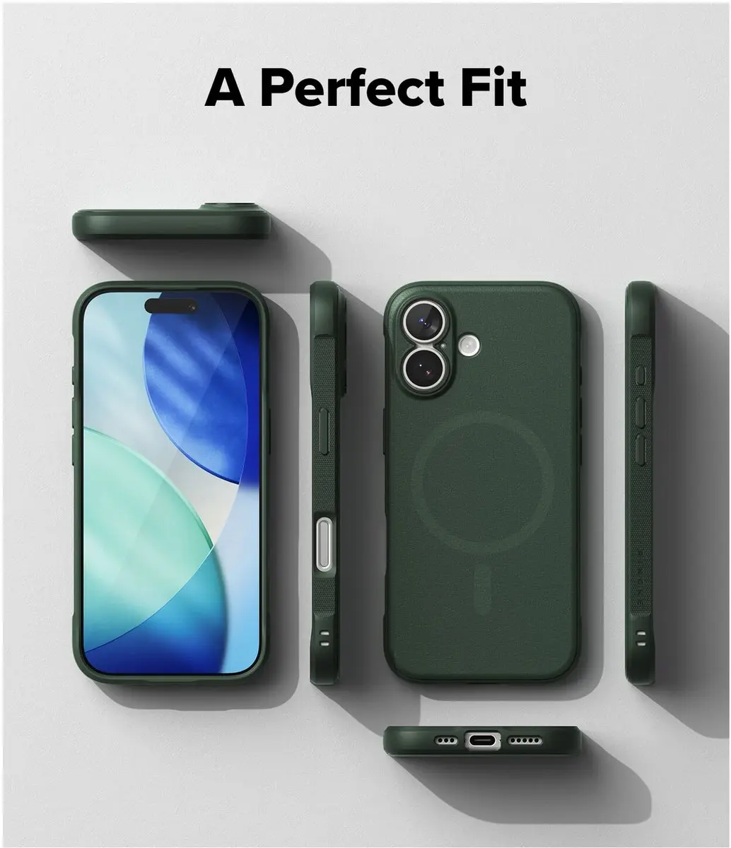 Ringke Onyx Magnetic Hoesje iPhone 17 - Groen - afbeelding 6 van 6