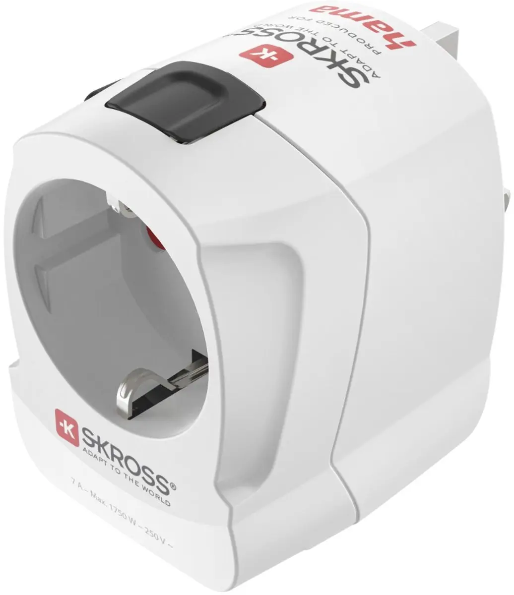 Hama Skross Reisstekker World Travel Pro 223477 - USB-A + USB-C PD - Wit