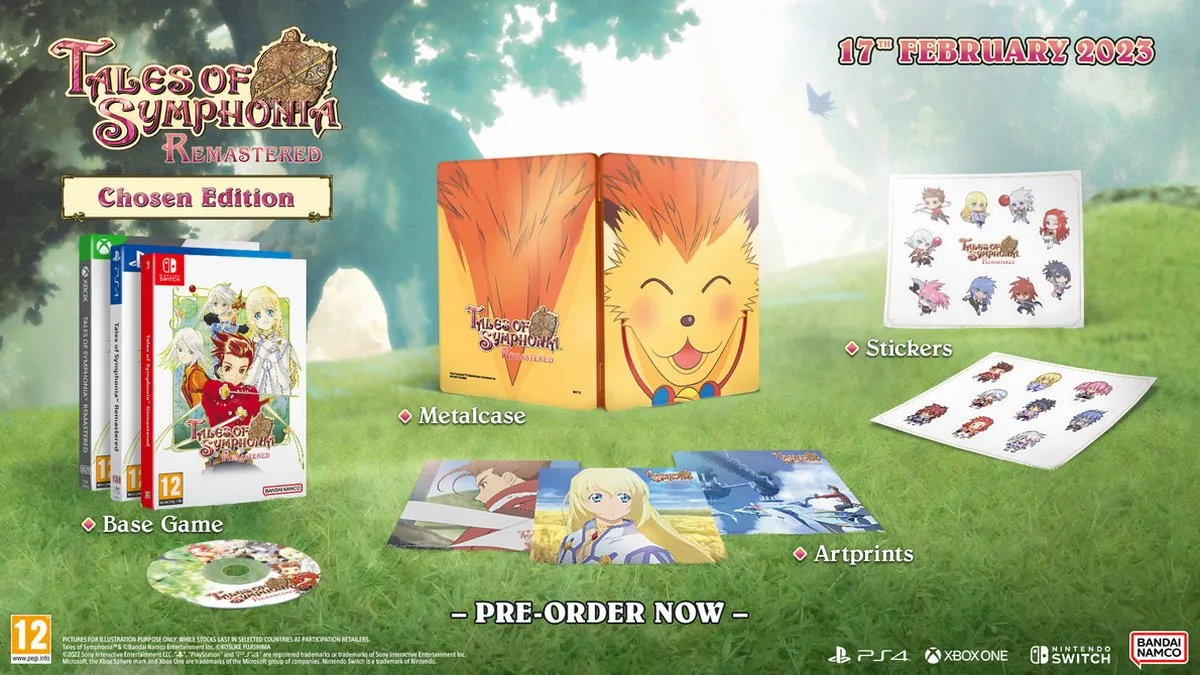 Bandai Namco Tales of Symphonia Remastered Chosen Edition PS4 - 4 Spelers