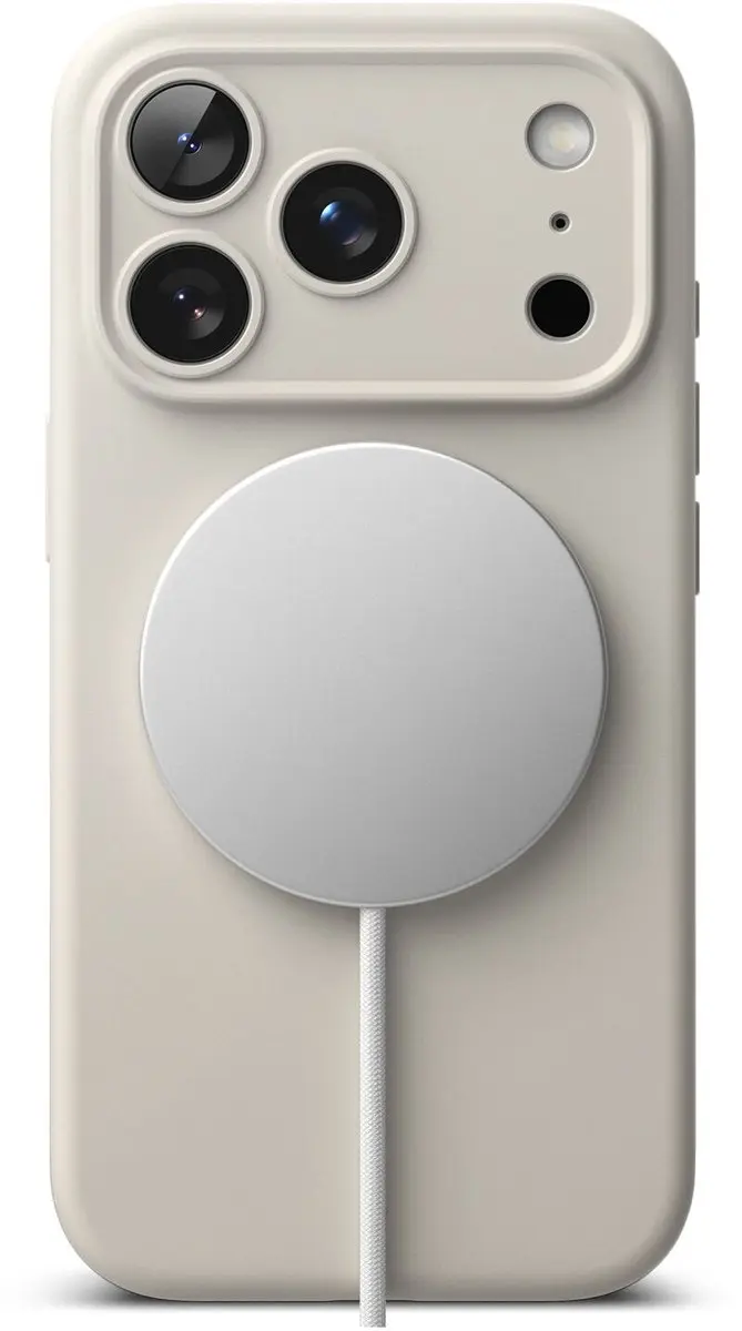 Ringke Silicone MagSafe Hoesje iPhone 17 Pro - Beige