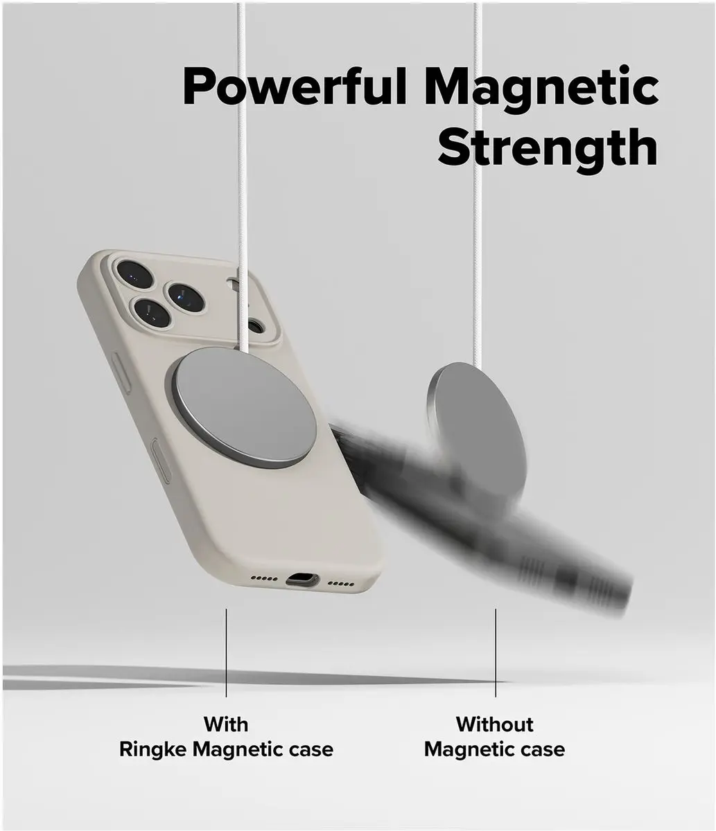 Ringke Silicone MagSafe Hoesje iPhone 17 Pro - Beige - afbeelding 6 van 6