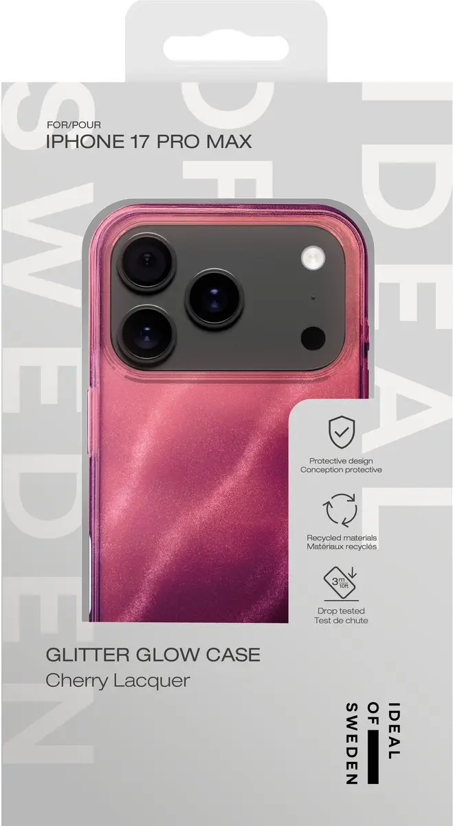 iDeal of Sweden Clear Case iPhone 17 Pro Max - Cherry Lacquer - afbeelding 2 van 4