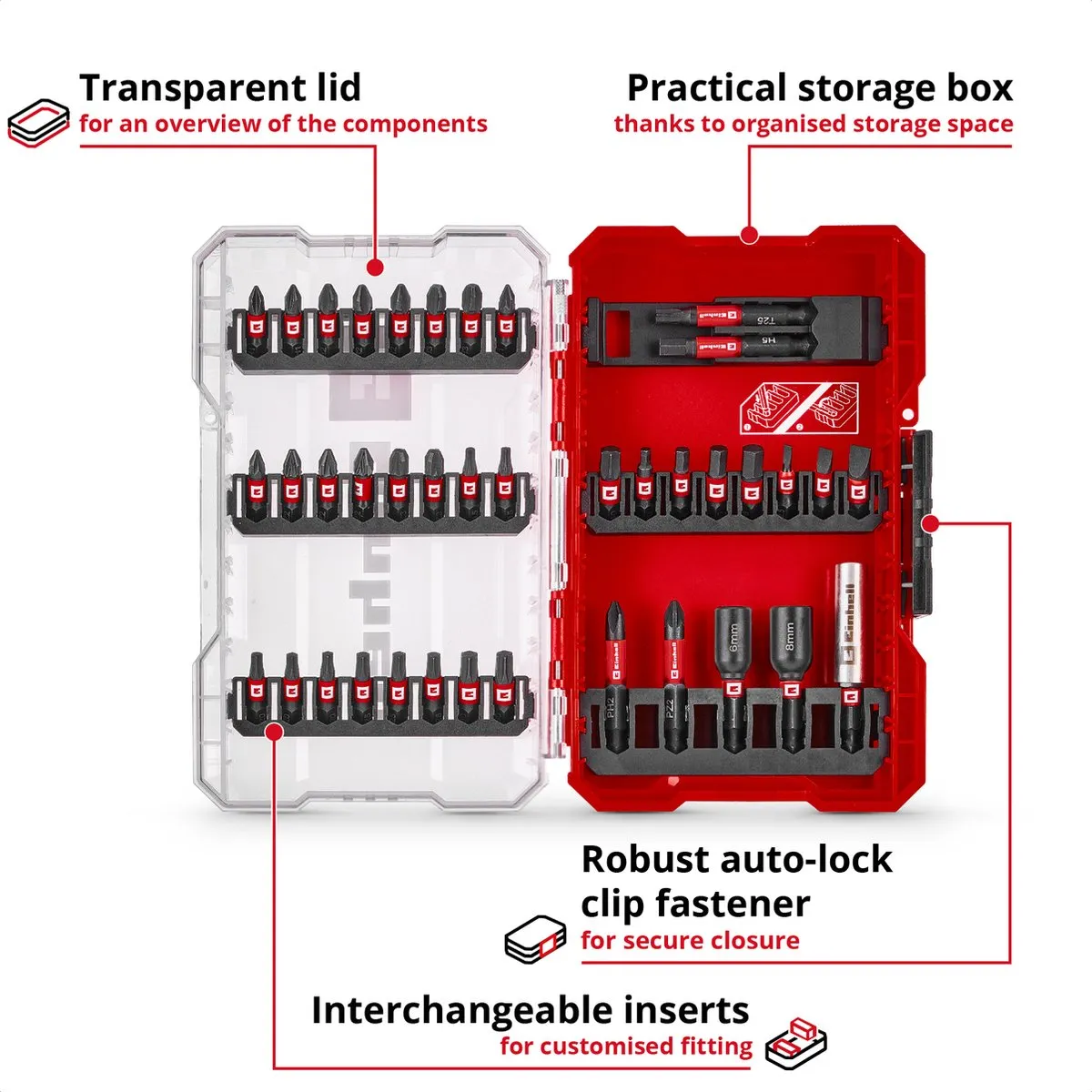 Einhell Impact Bitset 39-delig - M-Case