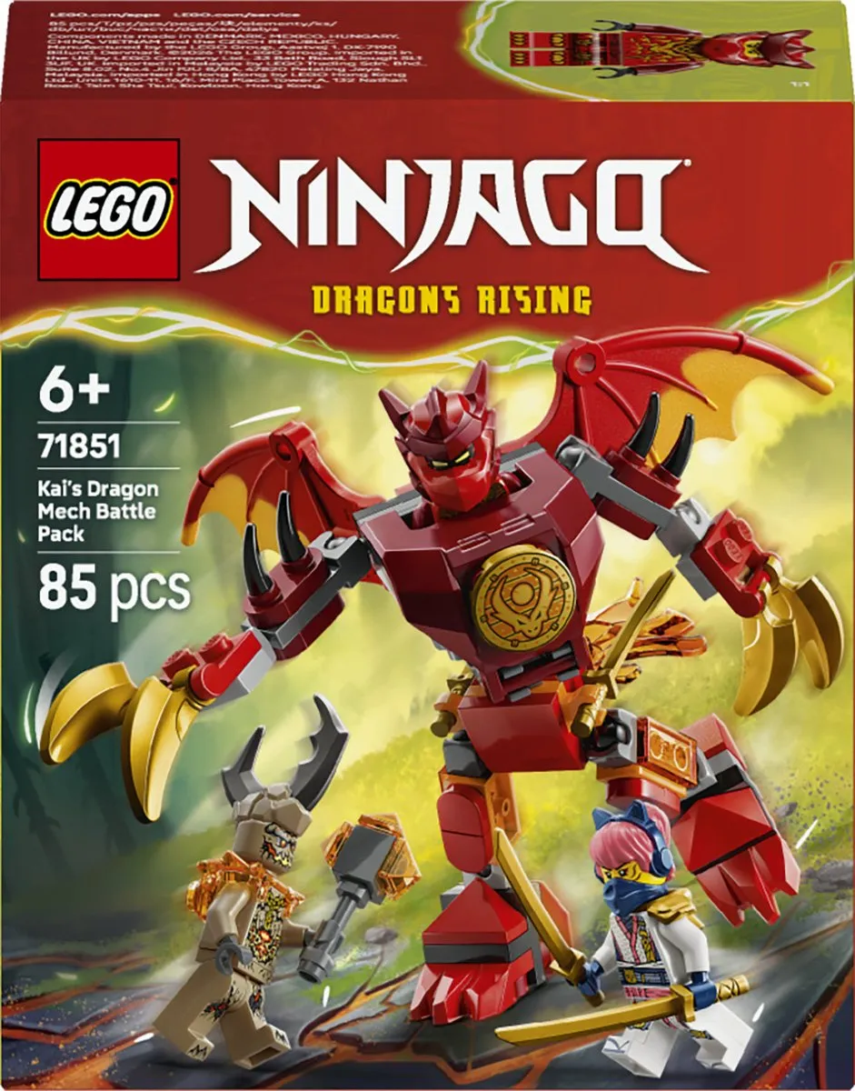 LEGO Ninjago Kai Drakenmecha Strijdpakket 71851 - 3 Minifiguren