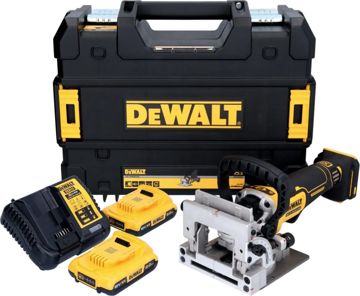 DeWalt DCW682 D2T Platte Deuvelfrees 18V - 102x20mm Borstelloos - 2x Accu 2.0Ah + Lader - afbeelding 4 van 5