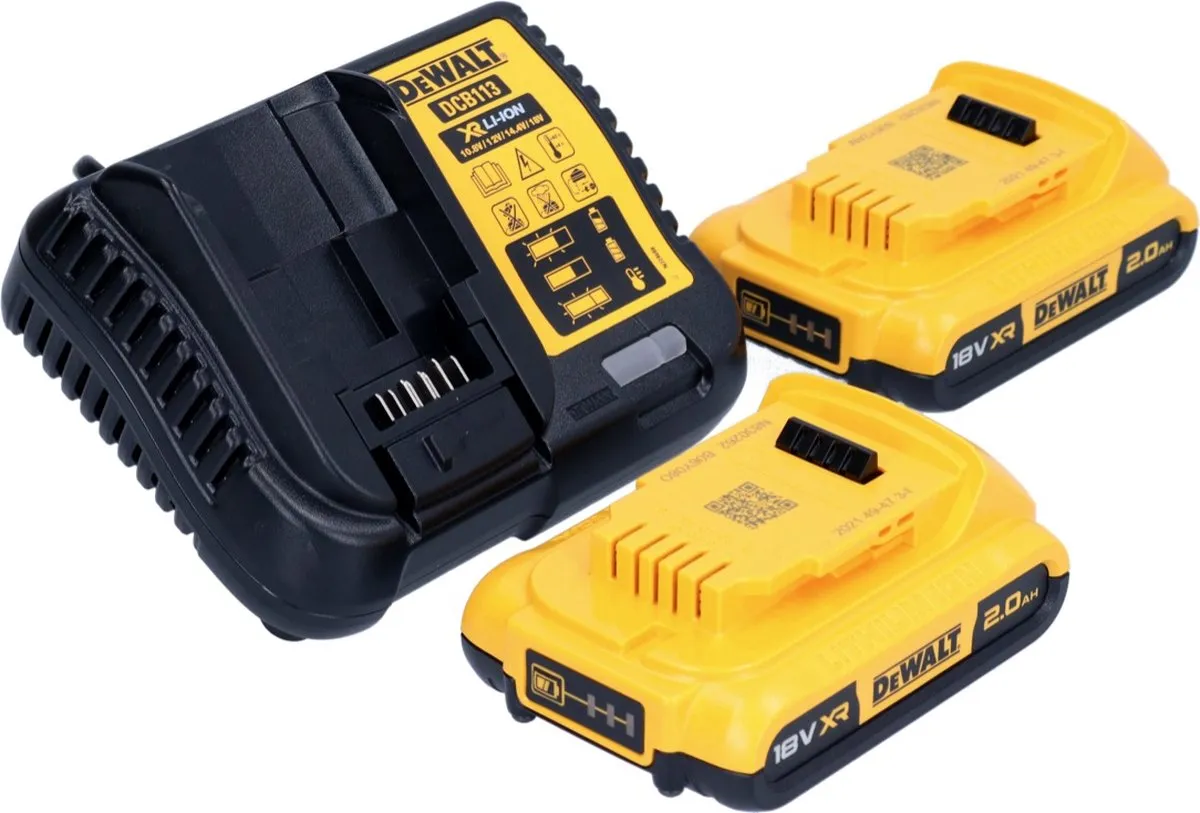 DeWalt DCW682 D2T Platte Deuvelfrees 18V - 102x20mm Borstelloos - 2x Accu 2.0Ah + Lader - afbeelding 5 van 5