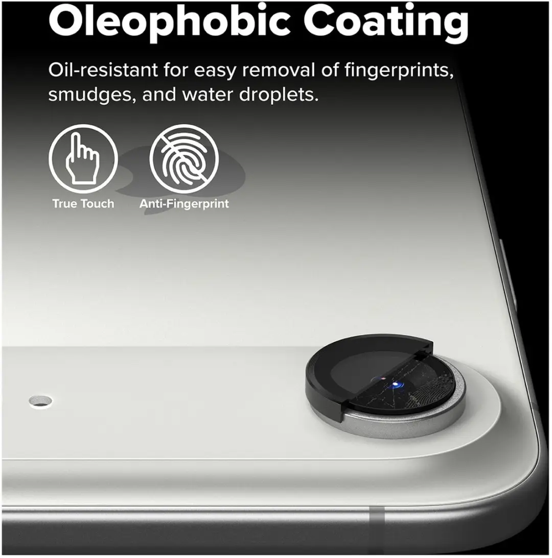 Ringke Frame Glass Camera Beschermer iPhone Air - 2 Stuks - Zwart