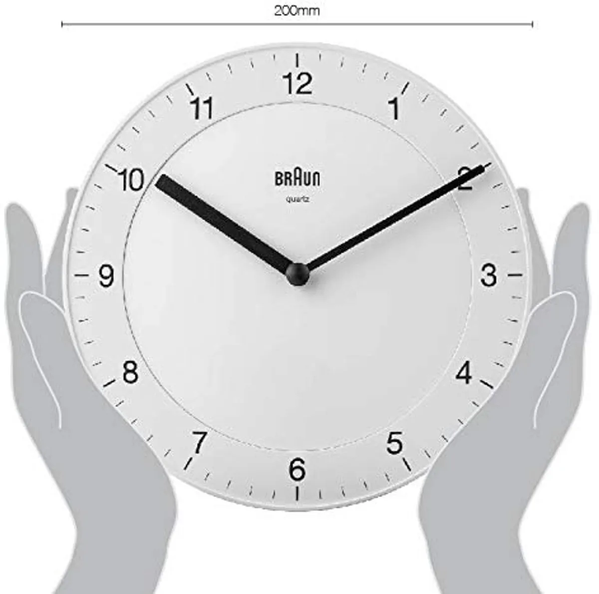 Braun BC06W Wandklok Wit - afbeelding 6 van 6