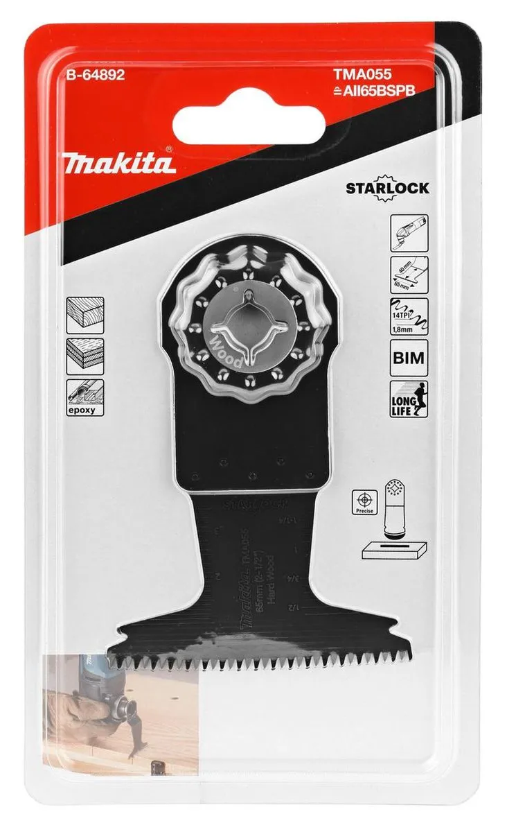Makita TMA055 Invalzaagblad 65mm Hardhout - Oscillerend