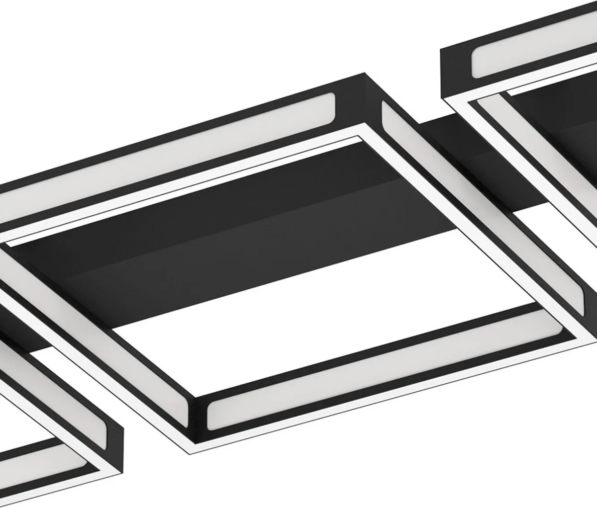 Eglo Altaflor Plafondlamp LED 12-punts - 3000K - Zwart/Wit