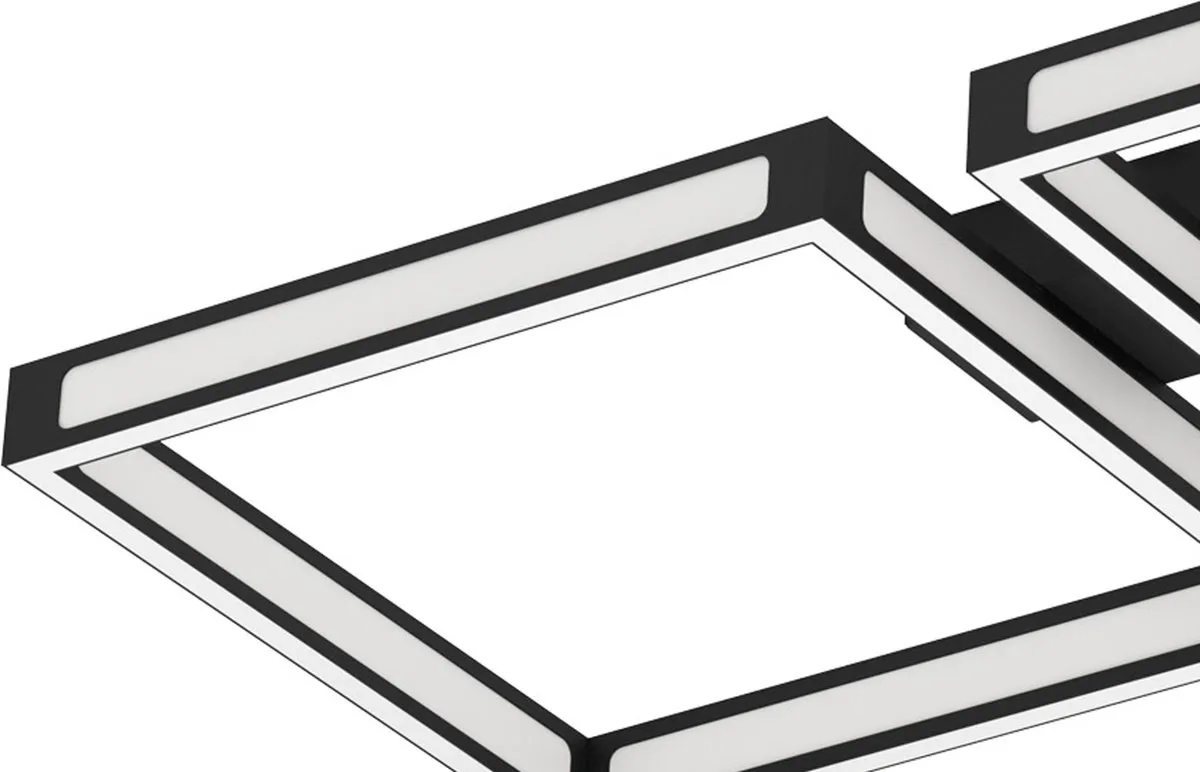 Eglo Altaflor Plafondlamp LED 12-punts - 3000K - Zwart/Wit