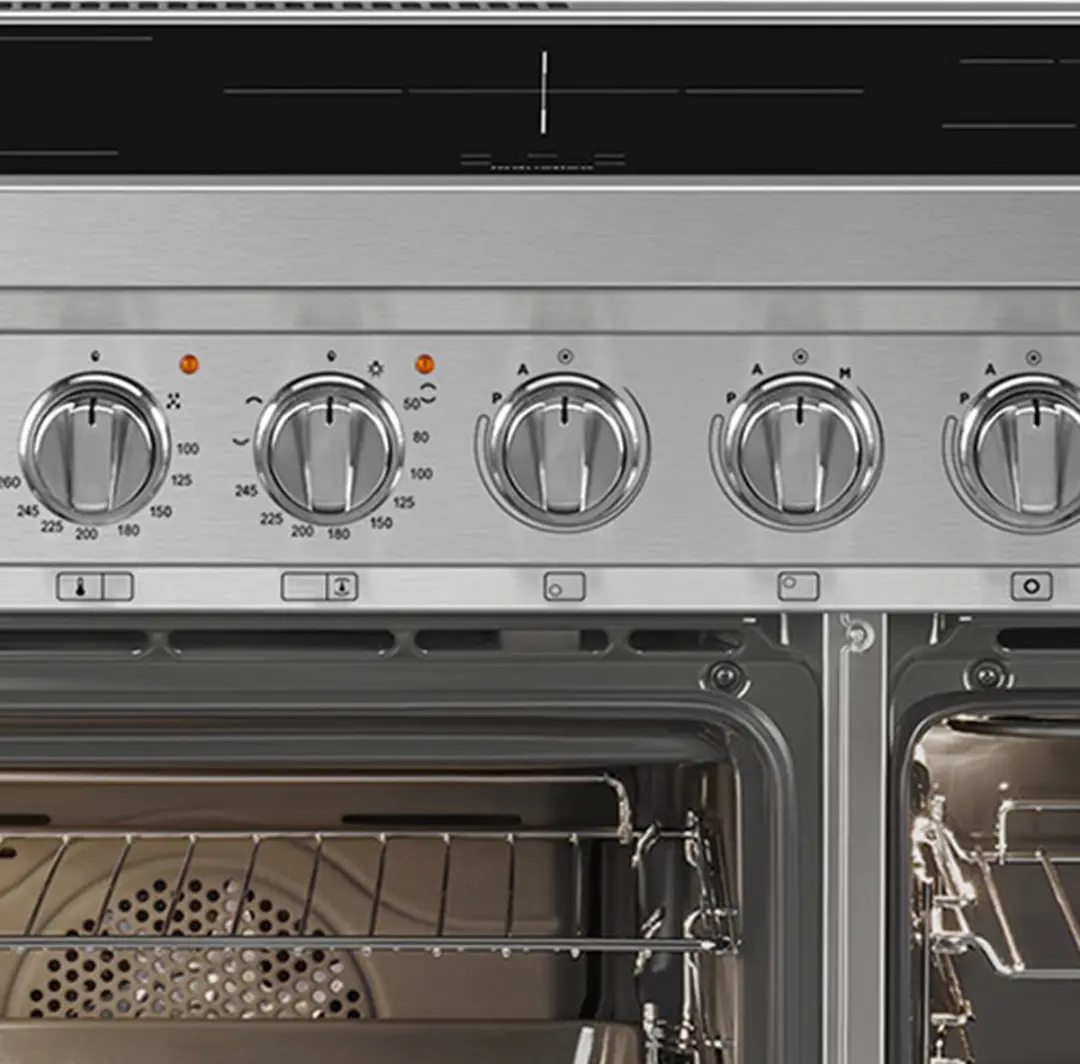 Smeg Master CPF92IMX Vrijstaand Fornuis - 2 Ovens, 5 Inductiezonen